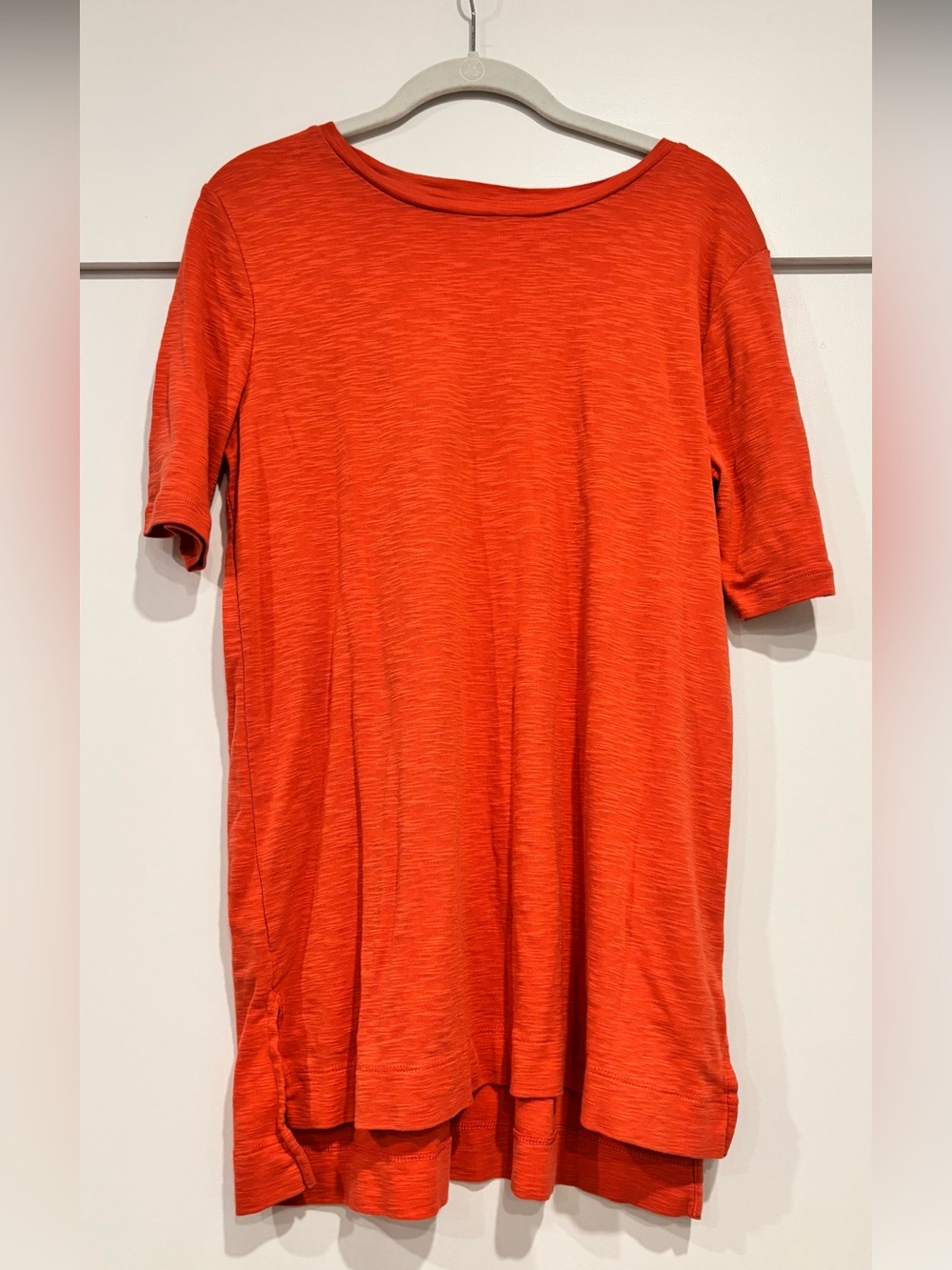 J. Jill Short-Sleeve Tunic Top in Bright Orange
